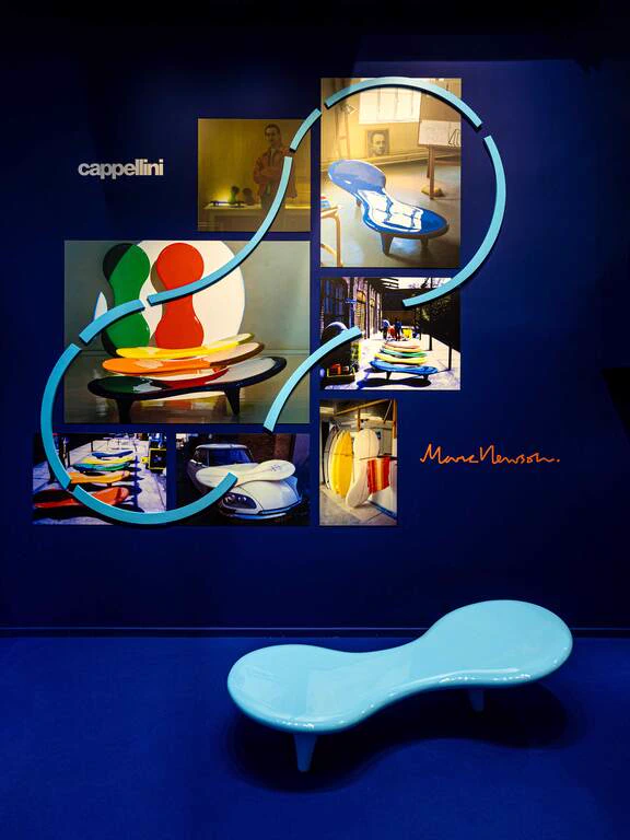 Современный дизайн Скамья Orgone — Cappellini, стекло, фото 4