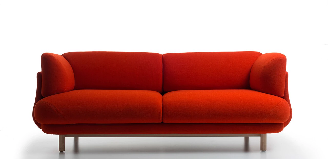Каркас и наполнение: дерево, ППУ. Современный дизайн Диван Peg — Cappellini, текстиль, фото 5