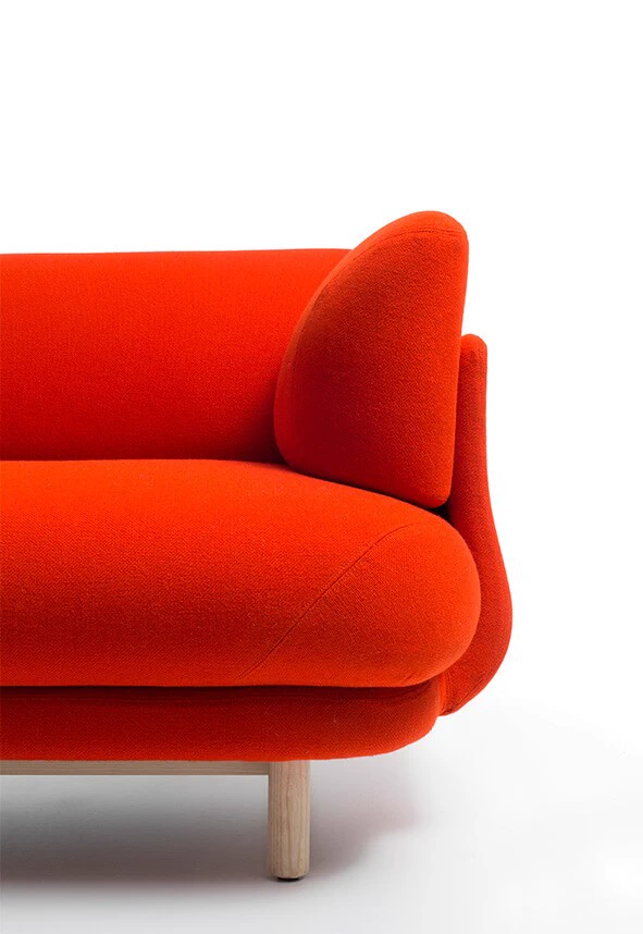 Каркас и наполнение: дерево, ППУ. Современный дизайн Диван Peg — Cappellini, текстиль, фото 6
