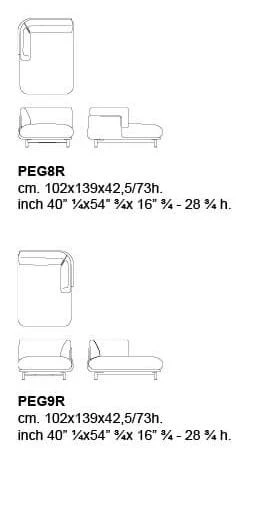 Банкетка Peg — Cappellini, текстиль, фото 4