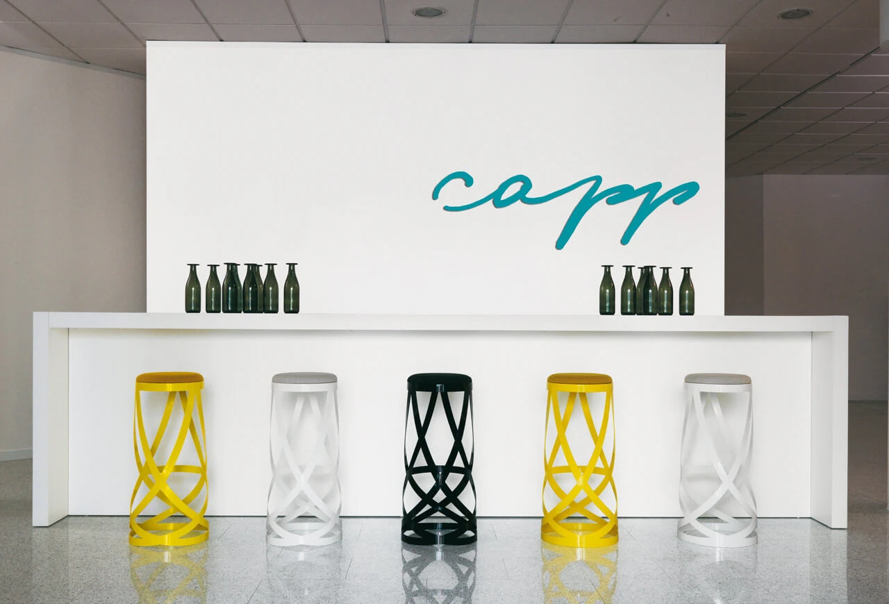 Барный стул Ribbon — Cappellini, кожа, фото 2