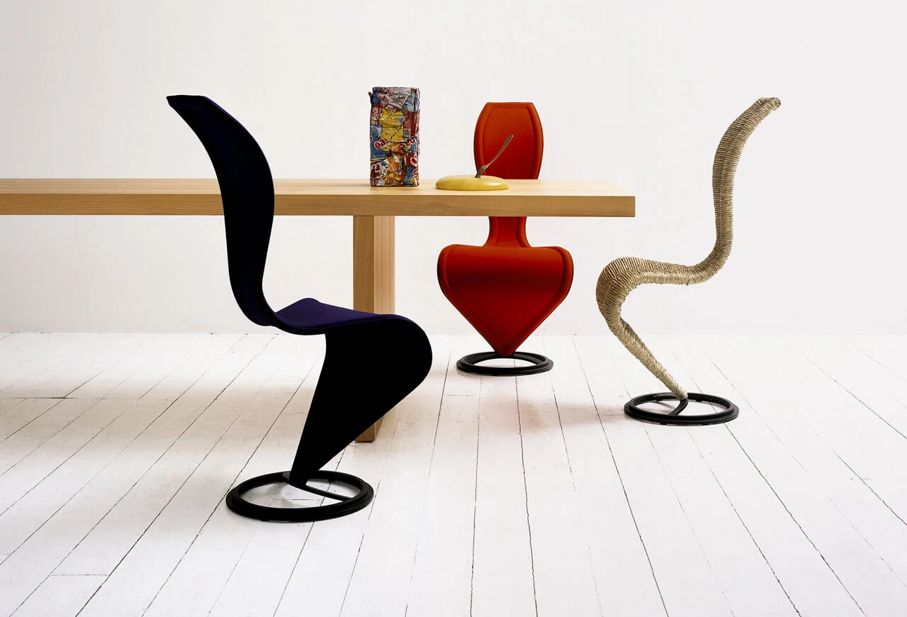 Каркас и наполнение: металл, ППУ. Современный дизайн Стул S-Chair — Cappellini, кожа, фото 4