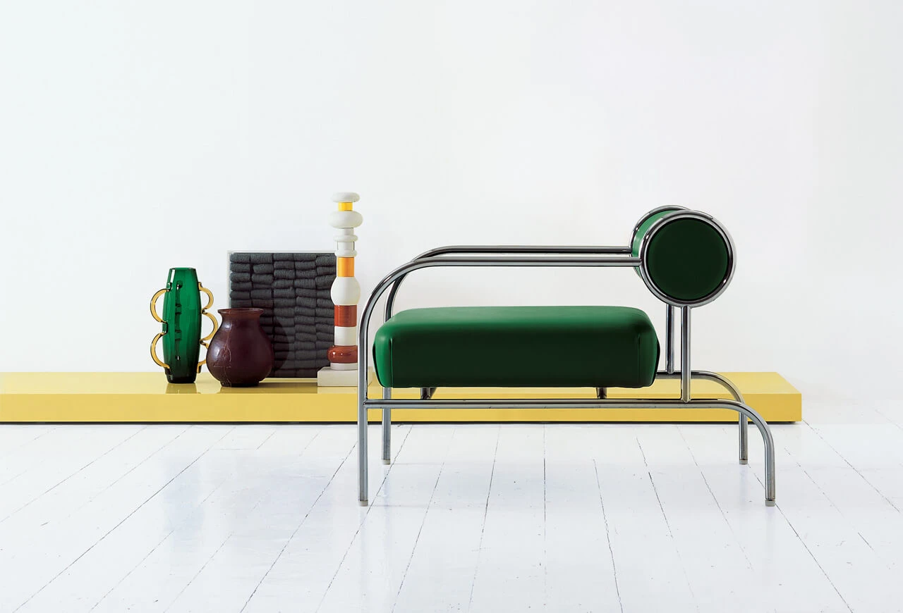 Каркас и наполнение: металл, ППУ. Современный дизайн Кресло Sofa With Arms — Cappellini, текстиль, фото 2