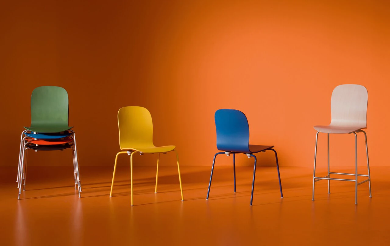 Барный стул Tate Color — Cappellini, кожа, фото 2