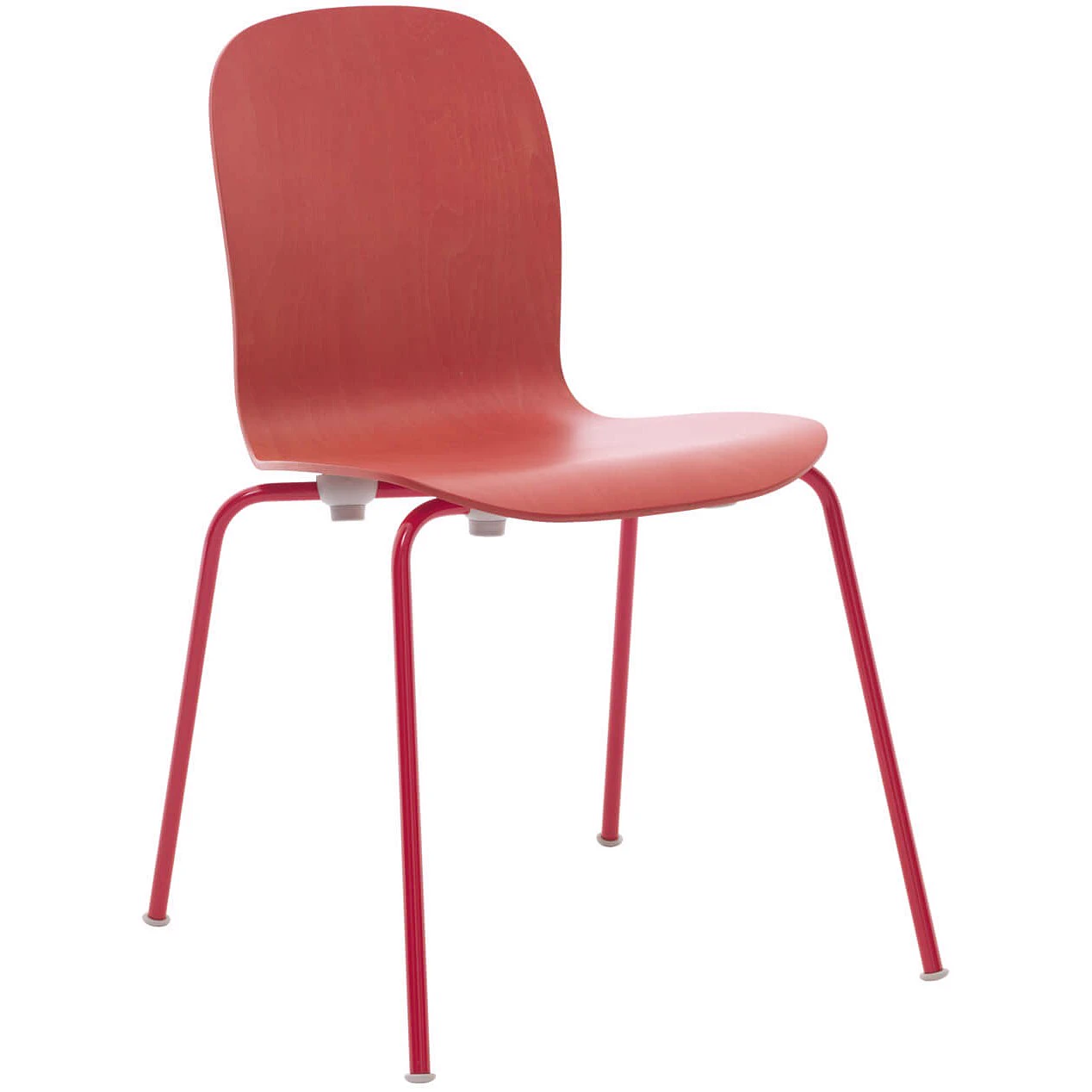 Каркас и наполнение: дерево, сталь, ППУ. Современный дизайн Стул Tate Color — Cappellini, кожа