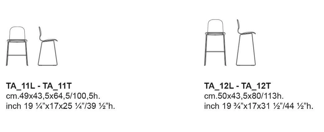 Барный стул Tate — Cappellini, кожа, фото 4