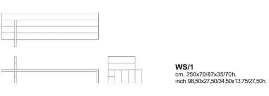 Скамья Waterside — Cappellini, дерево, фото 4