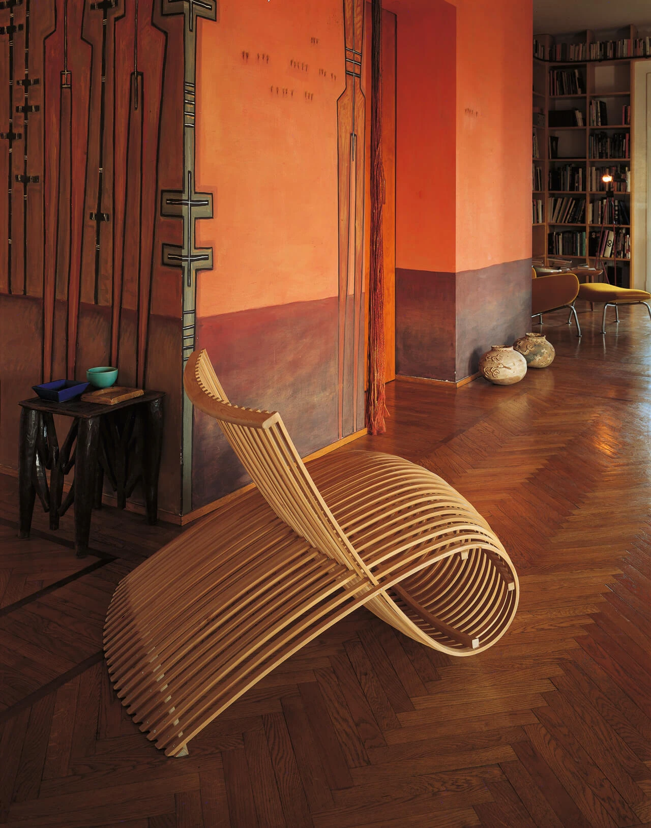Каркас и наполнение: дерево. Современный дизайн Кресло Wooden — Cappellini, дерево, фото 3