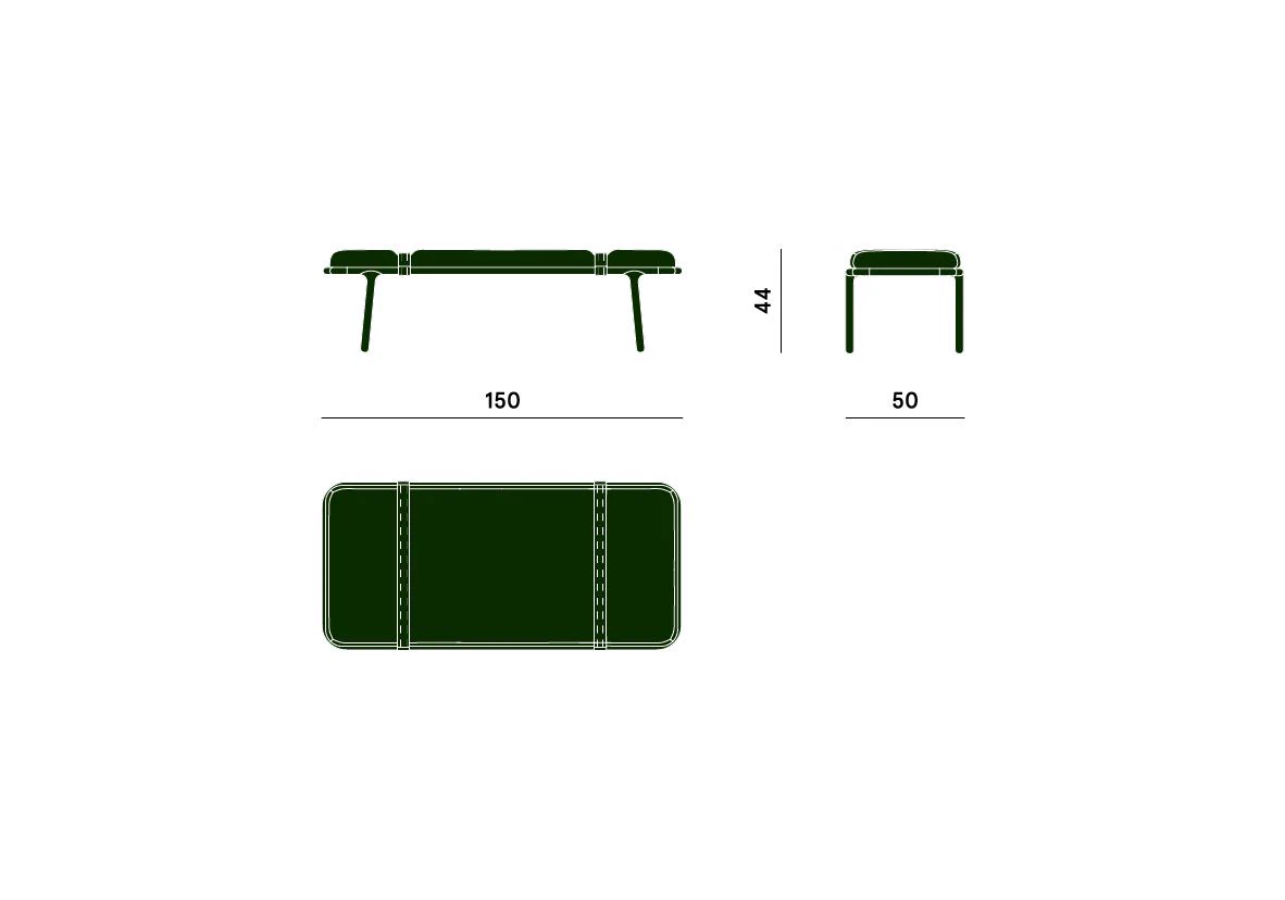 Банкетка Belts — Carpanese Home, кожа, фото 5