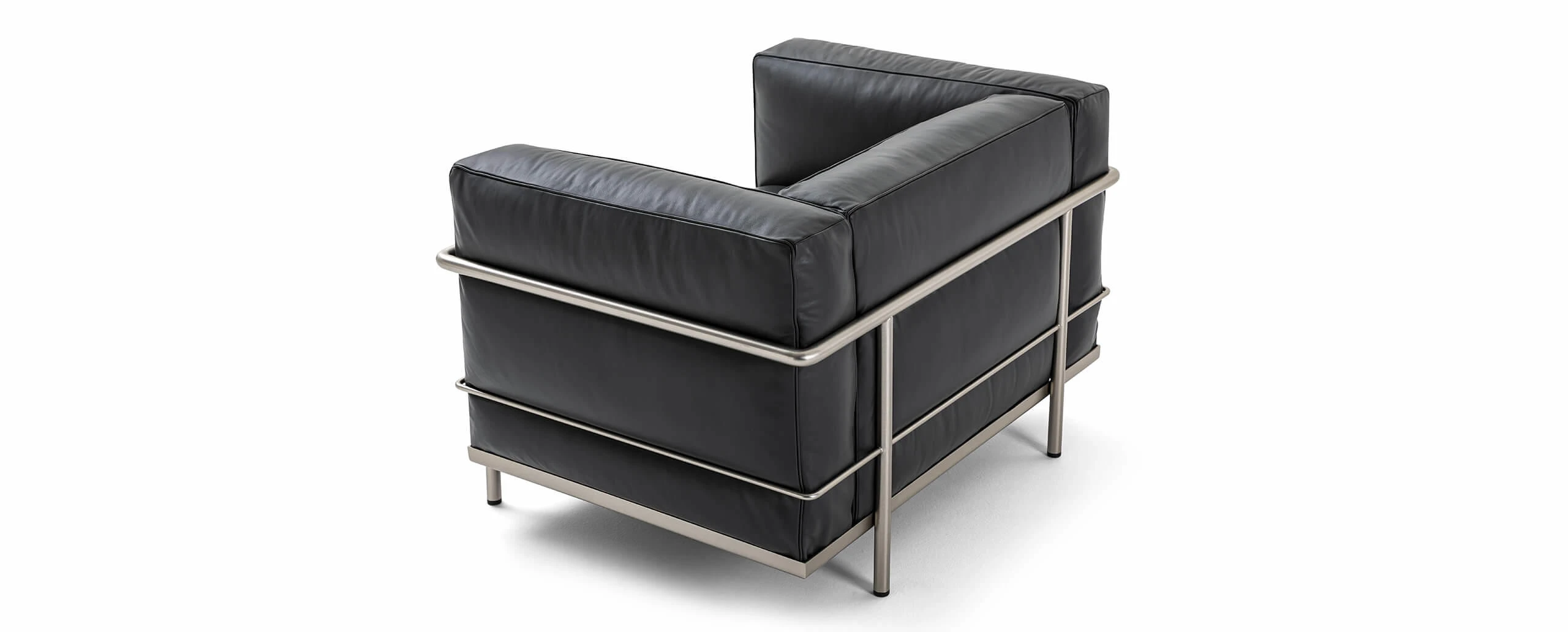Каркас и наполнение: металл. Современный дизайн Кресло 002 LC2/ 003 LC3 Fauteuil Grand Confort Durable — Cassina, металл, фото 6