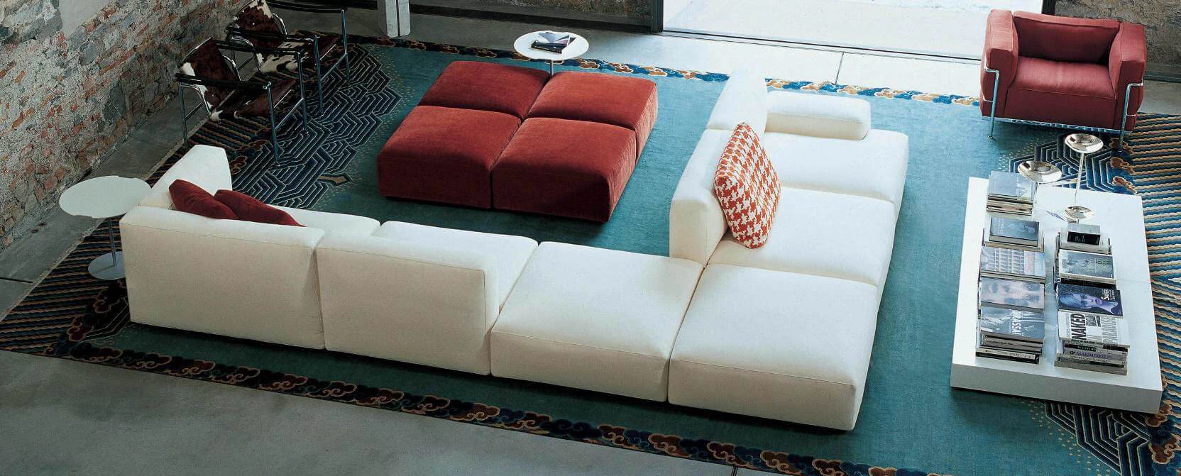 Модульный диван 271 Mex Cube — Cassina, кожа, фото 3