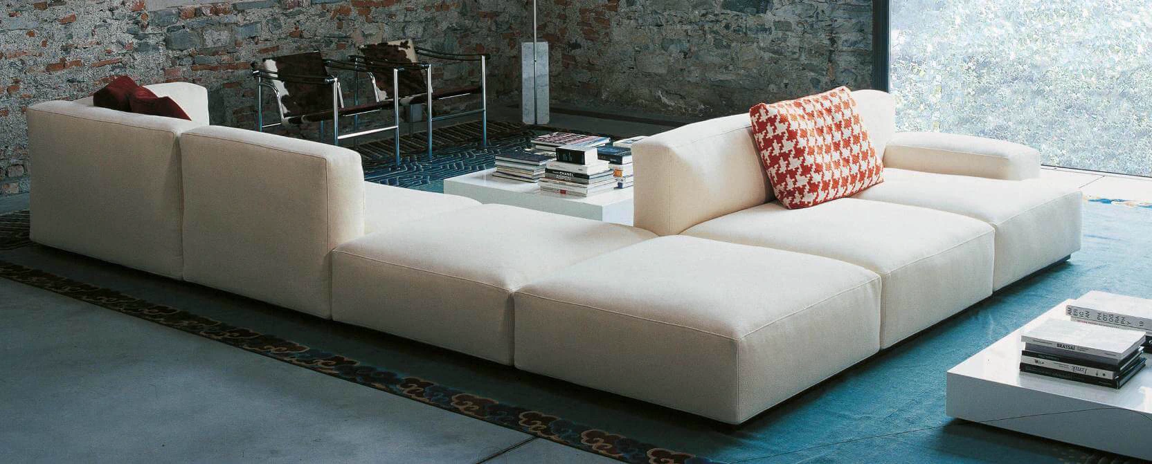 Модульный диван 271 Mex Cube — Cassina, кожа, фото 4
