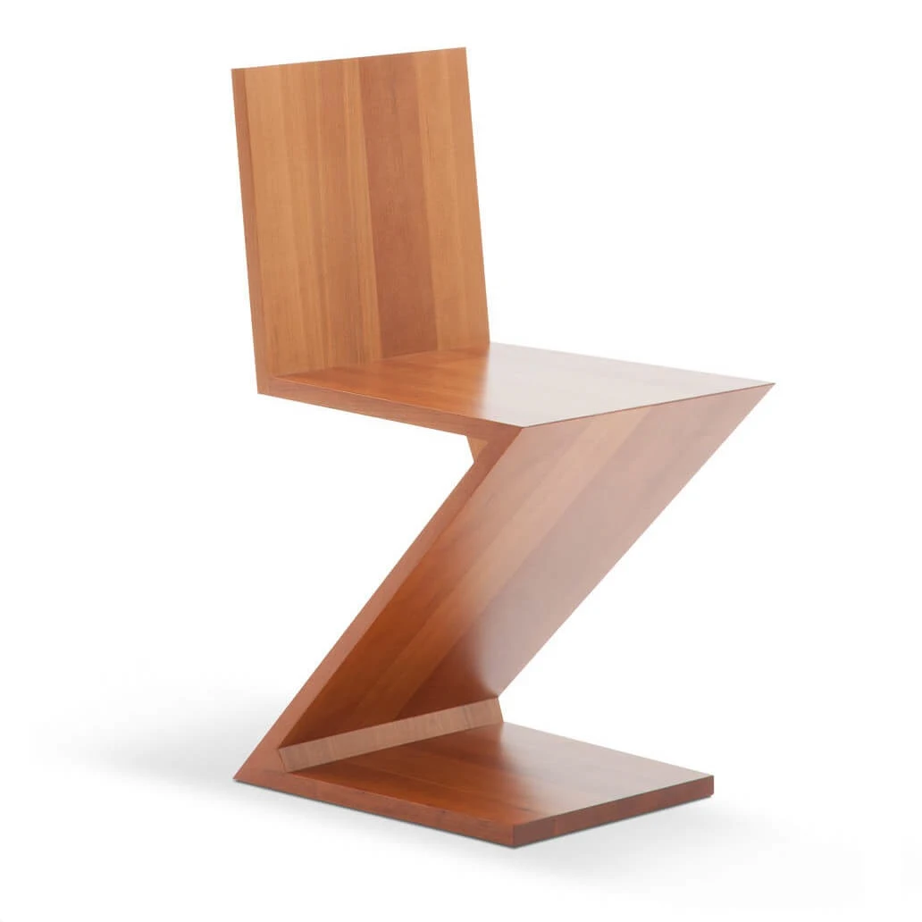 Стул 280 Zig Zag — Cassina, массив дерева, фото 2
