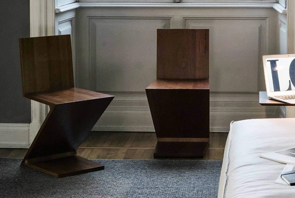 Стул 280 Zig Zag — Cassina, массив дерева, фото 6