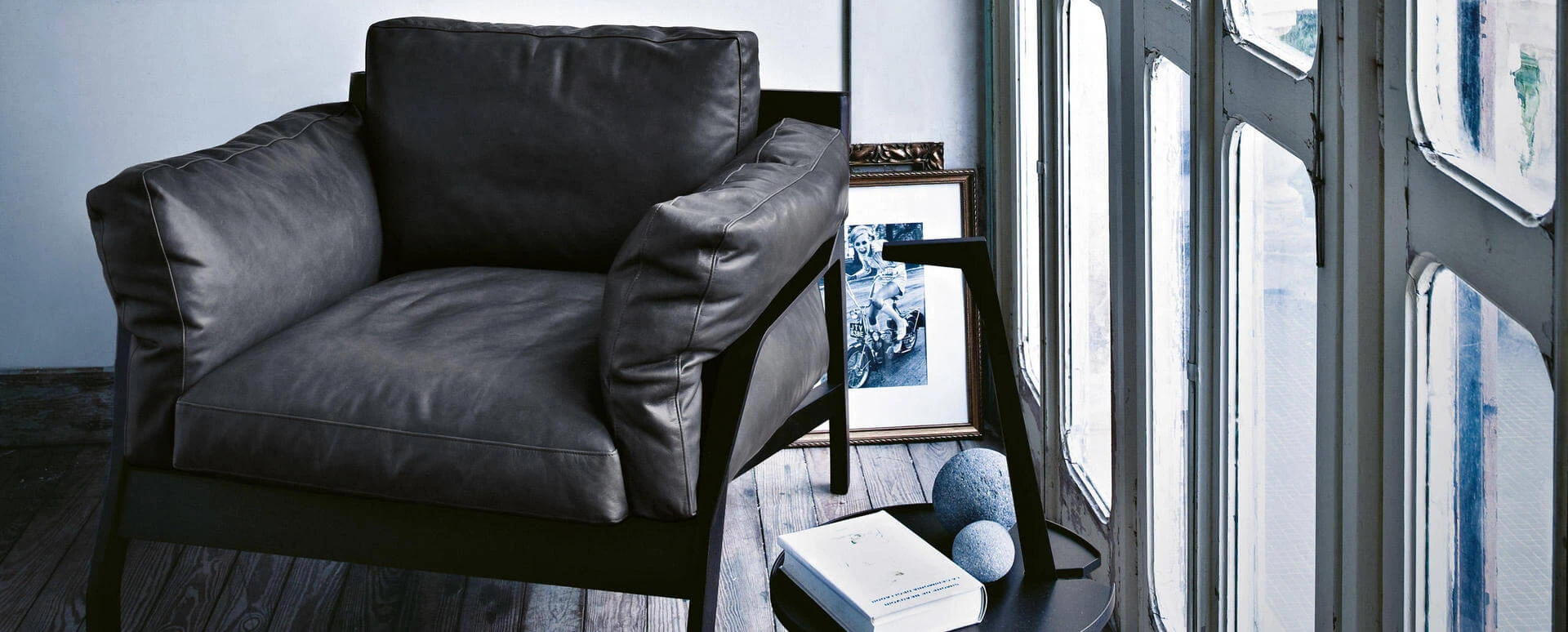 Кресло 286 Eloro — Cassina, кожа, фото 4