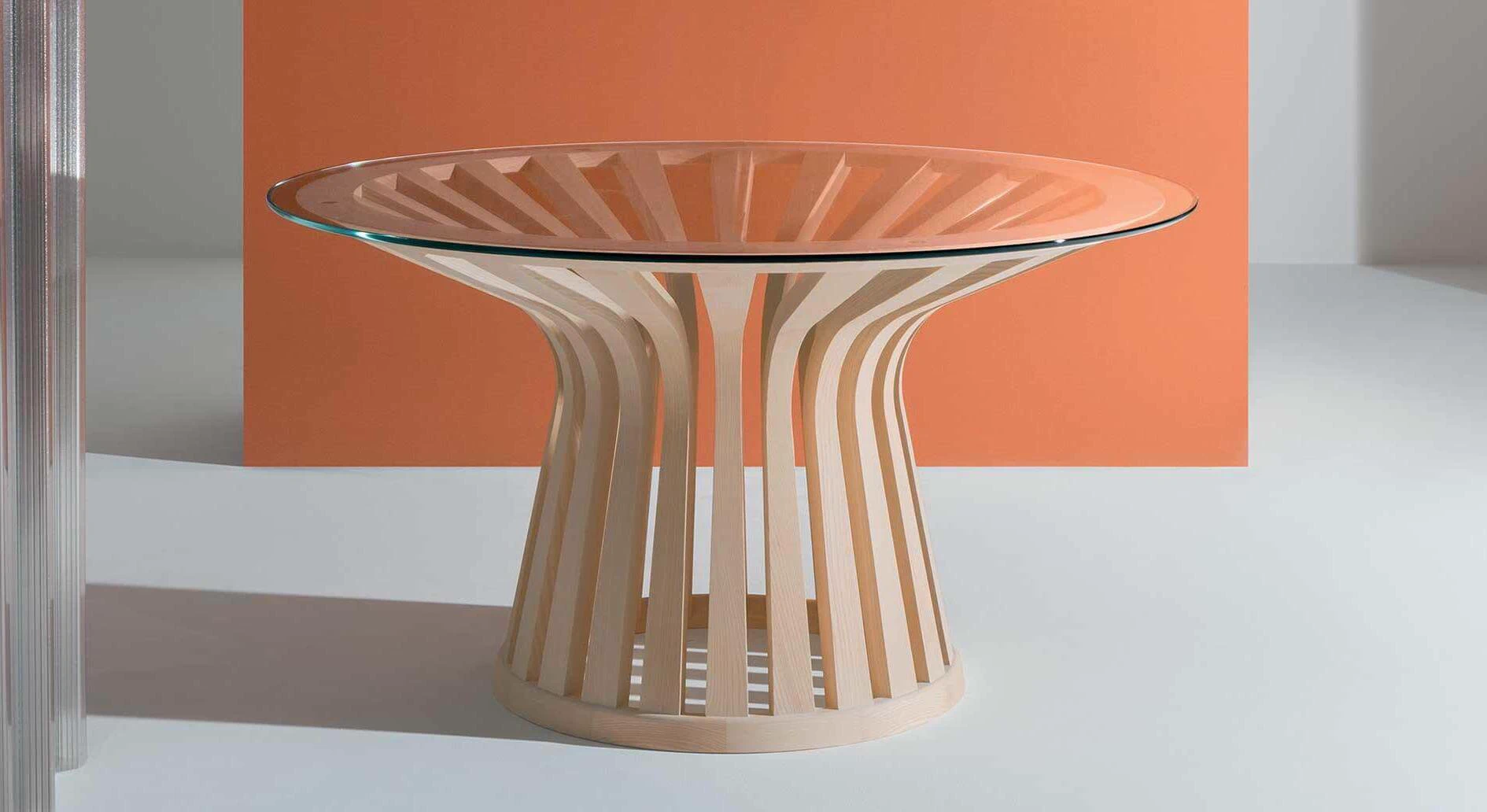 Каркас и наполнение: массив дерева. Современный дизайн Стол 390 Lebeau Wood — Cassina, мрамор, фото 4