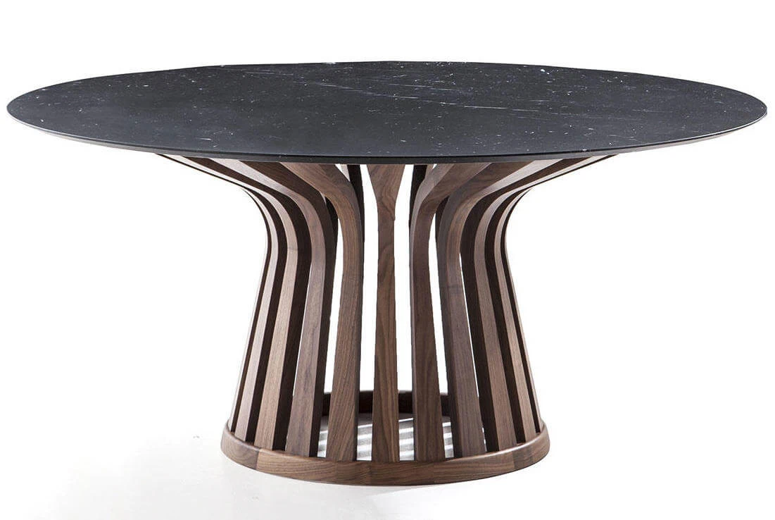 Каркас и наполнение: массив дерева. Современный дизайн Стол 390 Lebeau Wood — Cassina, мрамор, фото 6