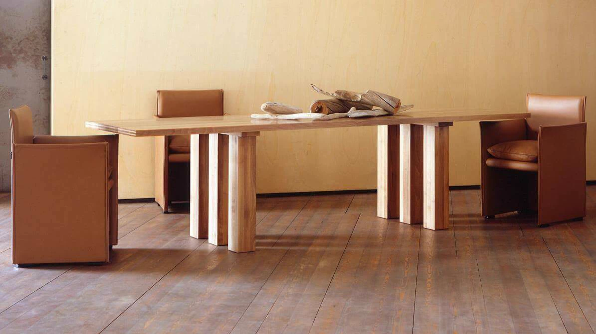 Каркас и наполнение: металл. Современный дизайн Стул 401 Break — Cassina, кожа, фото 5