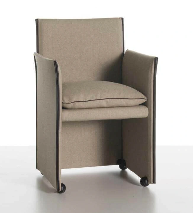 Каркас и наполнение: металл. Современный дизайн Стул 401 Break — Cassina, кожа, фото 6