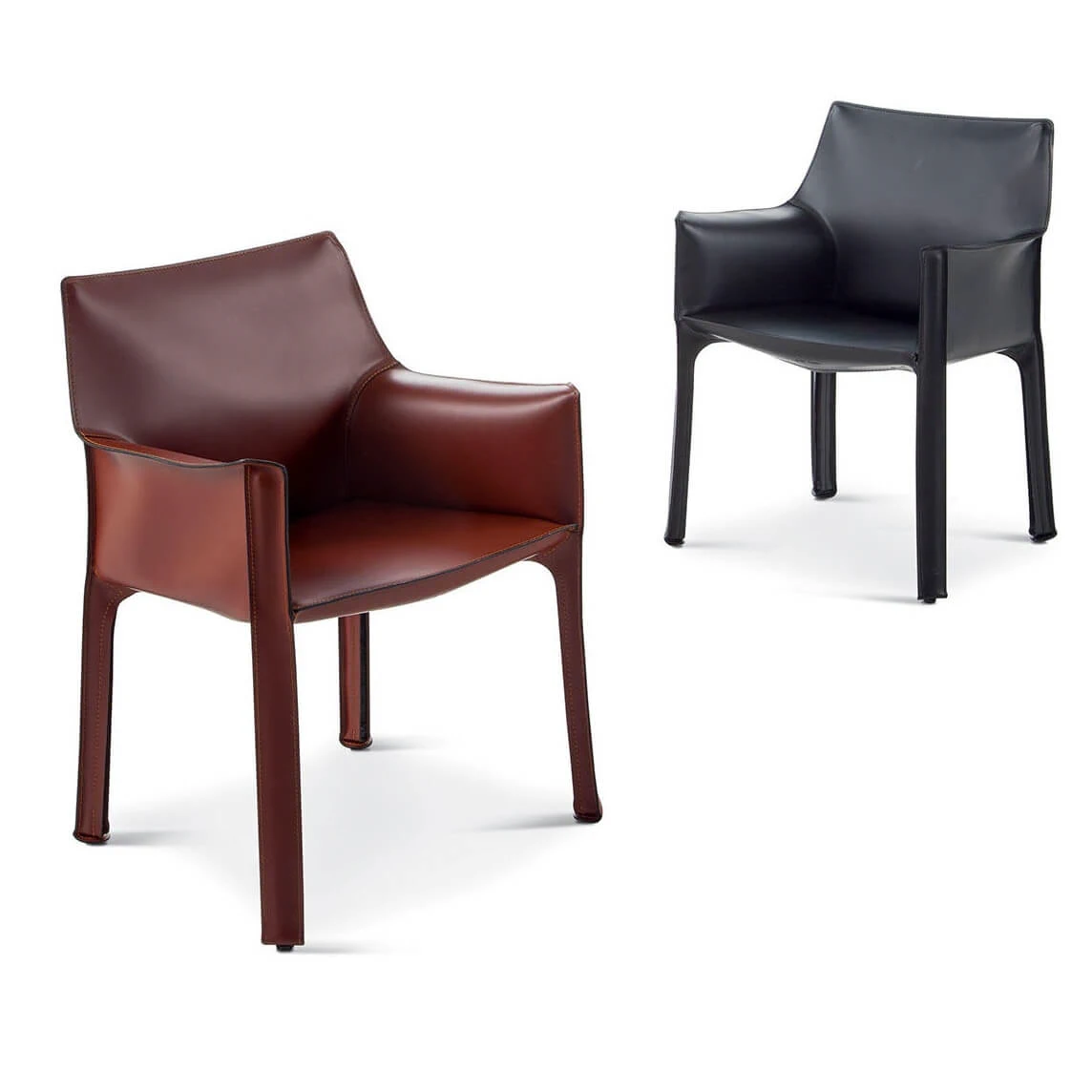 Стул 413 Cab — Cassina, кожа, фото 2