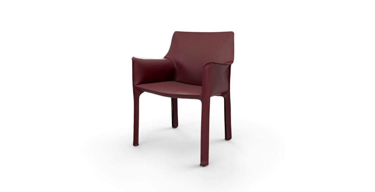 Стул 413 Cab — Cassina, кожа, фото 6