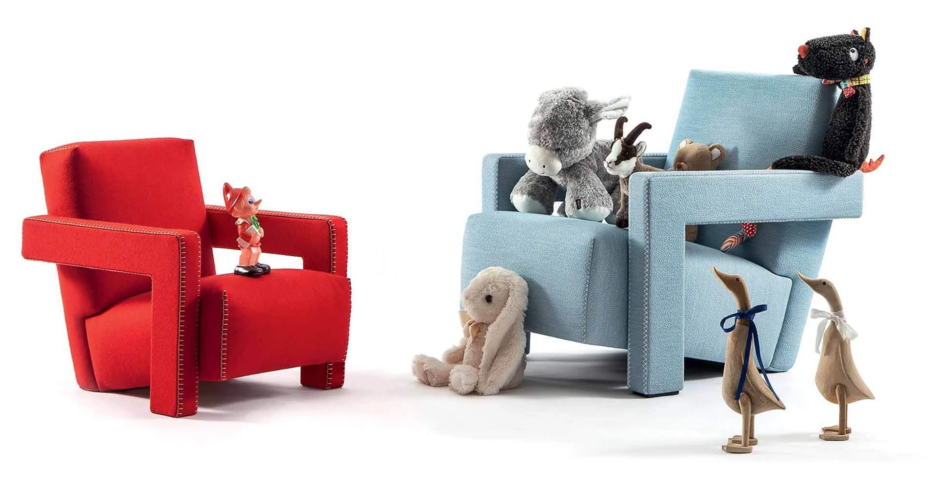 Каркас и наполнение: массив дерева. Современный дизайн Кресло 637 Baby Utrecht — Cassina, кожа, фото 2