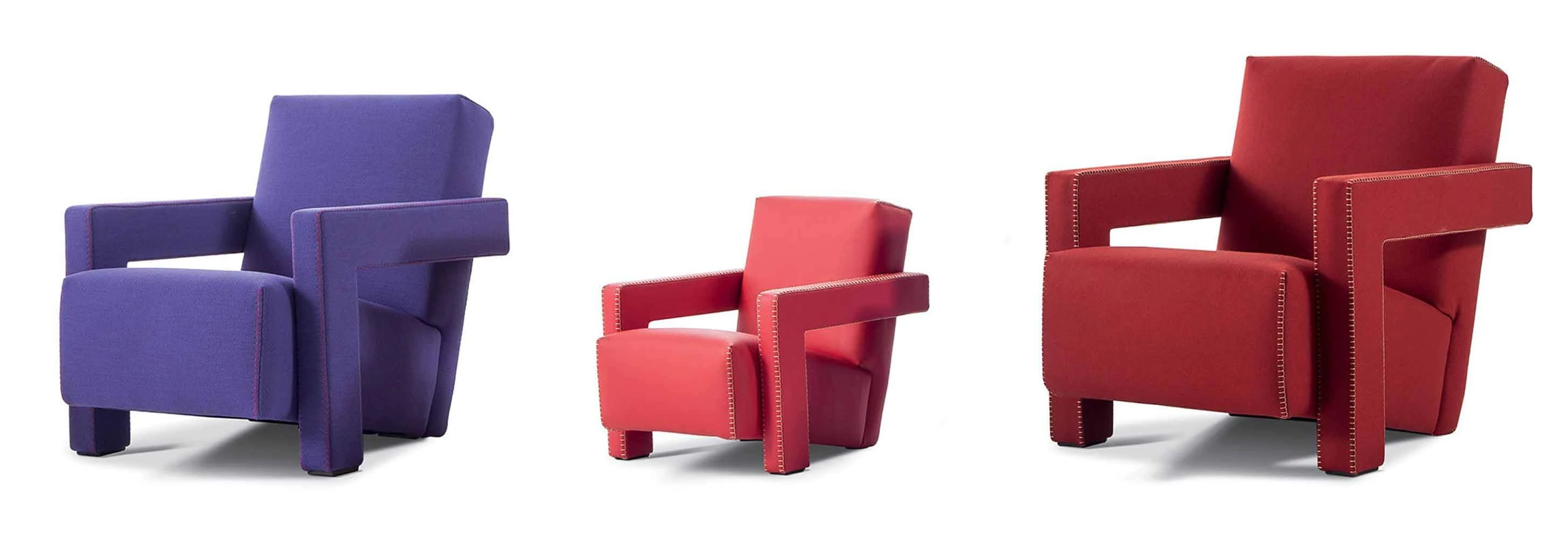 Каркас и наполнение: массив дерева. Современный дизайн Кресло 637 Baby Utrecht — Cassina, кожа, фото 3