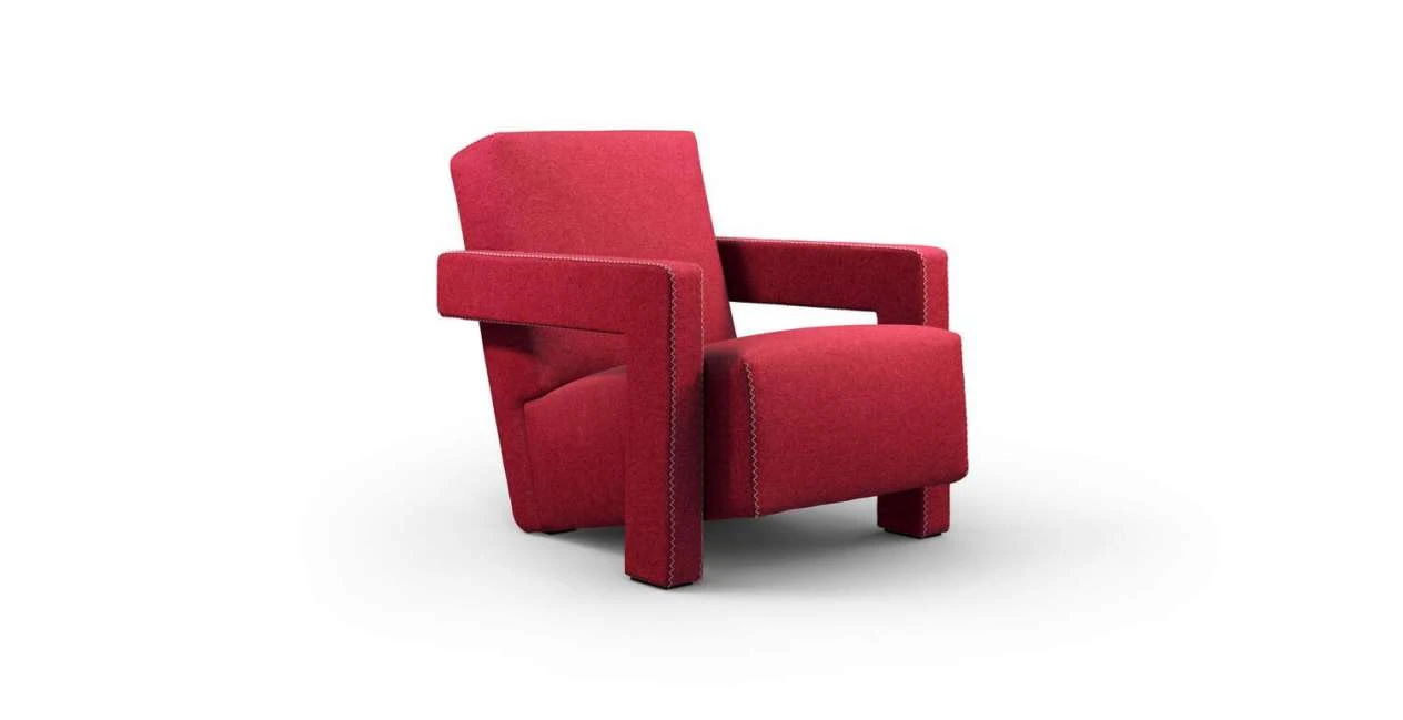 Каркас и наполнение: массив дерева. Современный дизайн Кресло 637 Baby Utrecht — Cassina, кожа, фото 4