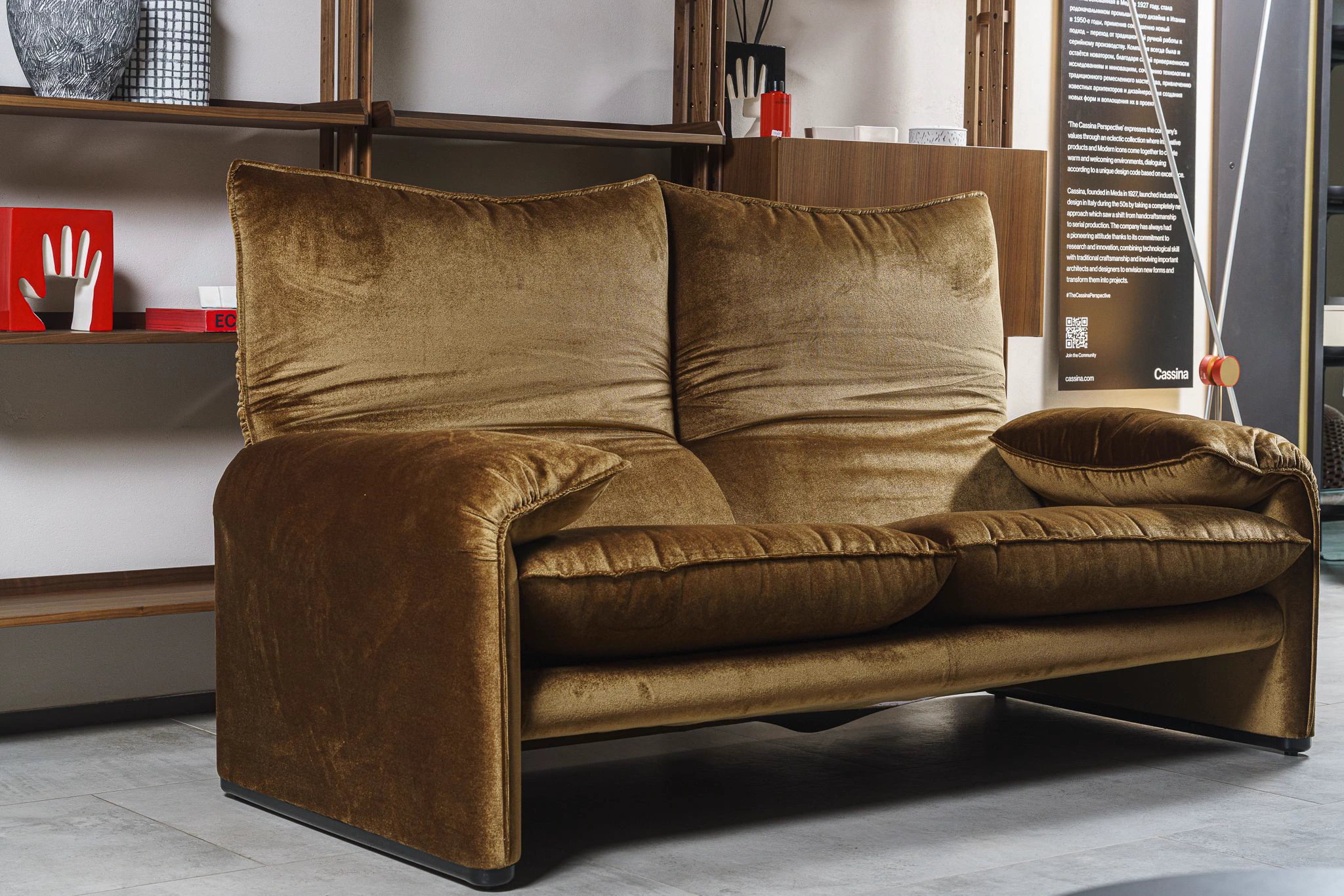Диван 675 Maralunga 40 Osaka 13O036 — Cassina, текстиль, фото 3