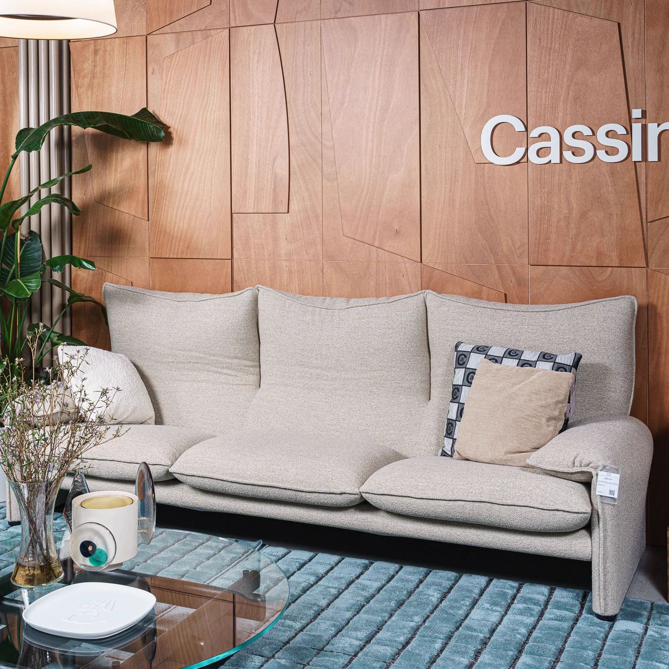 Современный дизайн Диван 675 Maralunga 40 — Cassina, текстиль