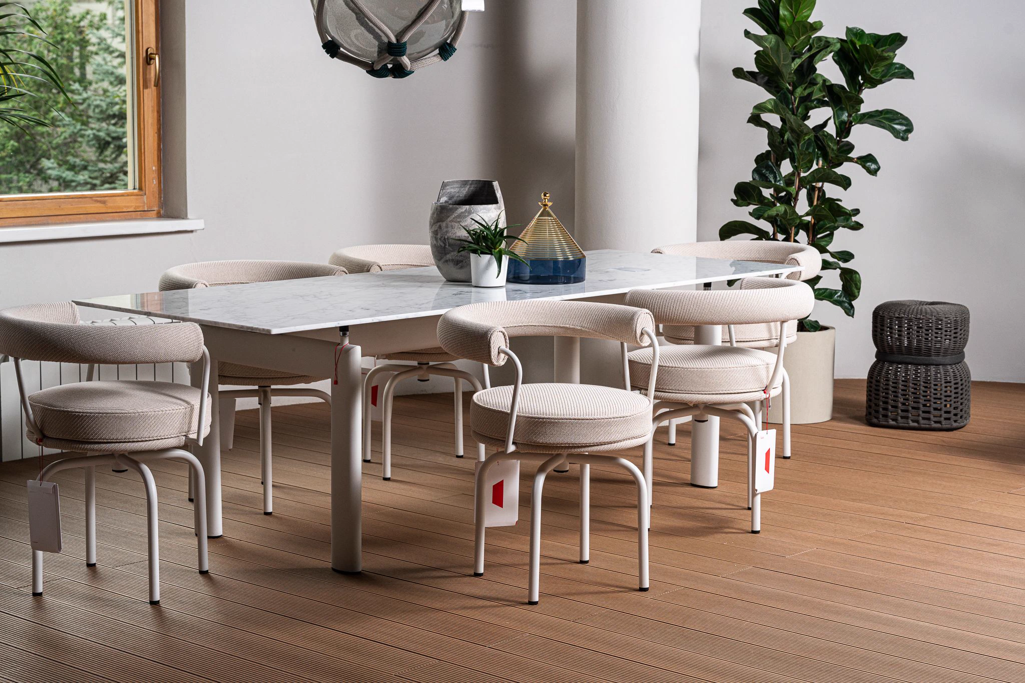 Уличный стул с чехлом 7 Fauteuil Tournant, Durable — Cassina, кожа, фото 5