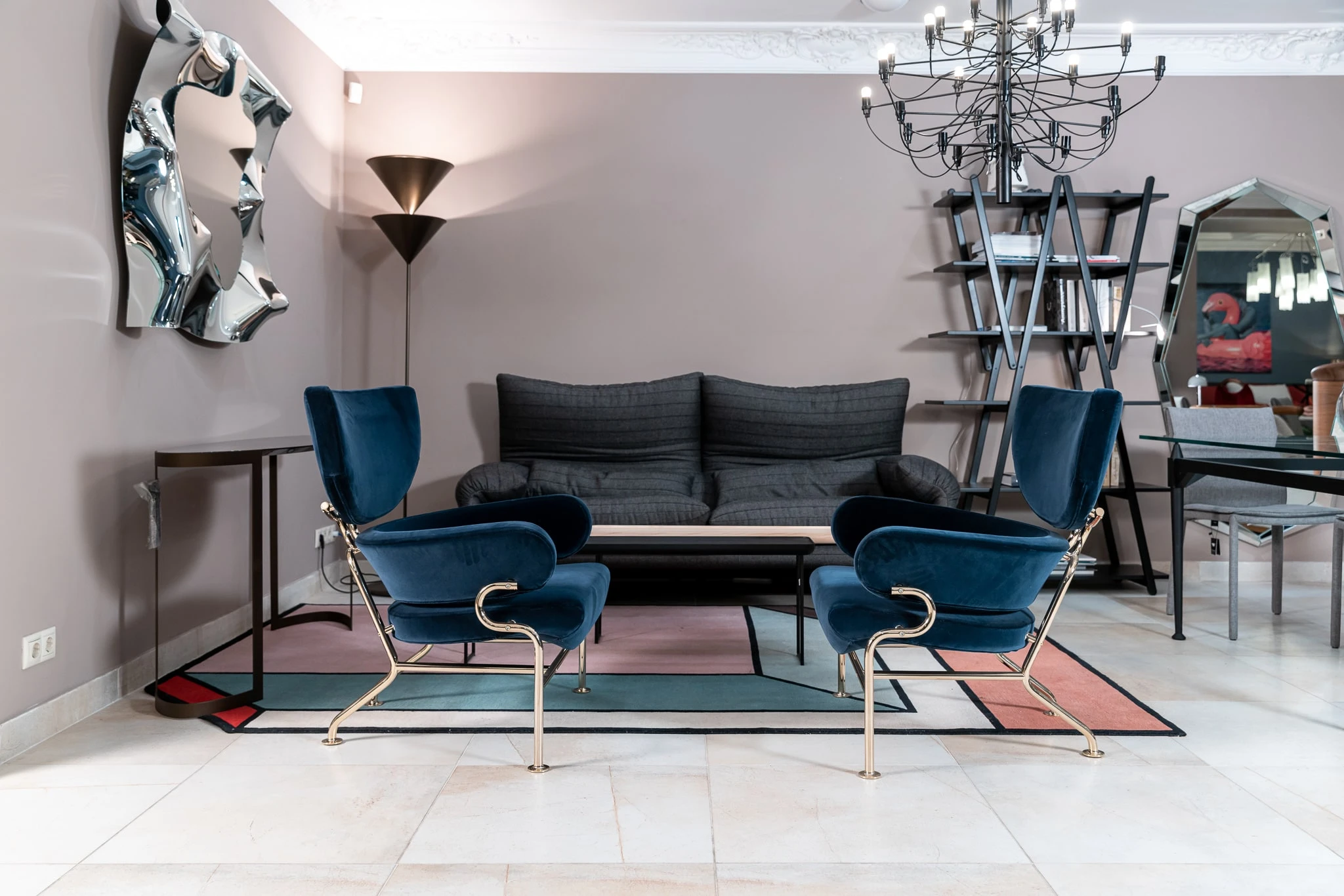 Каркас и наполнение: металл. Современный дизайн Кресло 836 Tre Pezzi — Cassina, кожа, фото 4