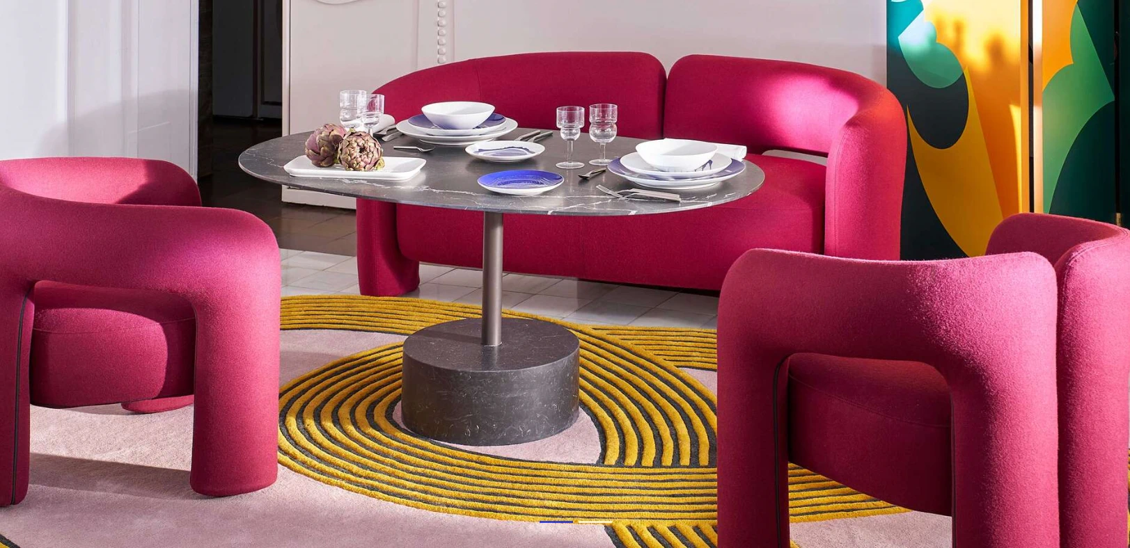 Стол 9 Dining Table oval — Cassina, мрамор, фото 3