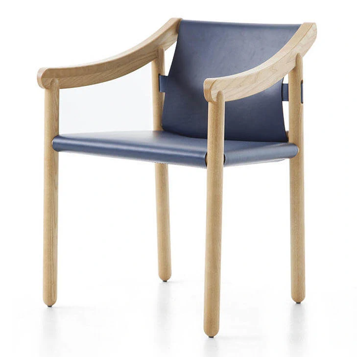 Каркас и наполнение: массив дерева. Современный дизайн Стул 905 — Cassina, кожа, фото 2