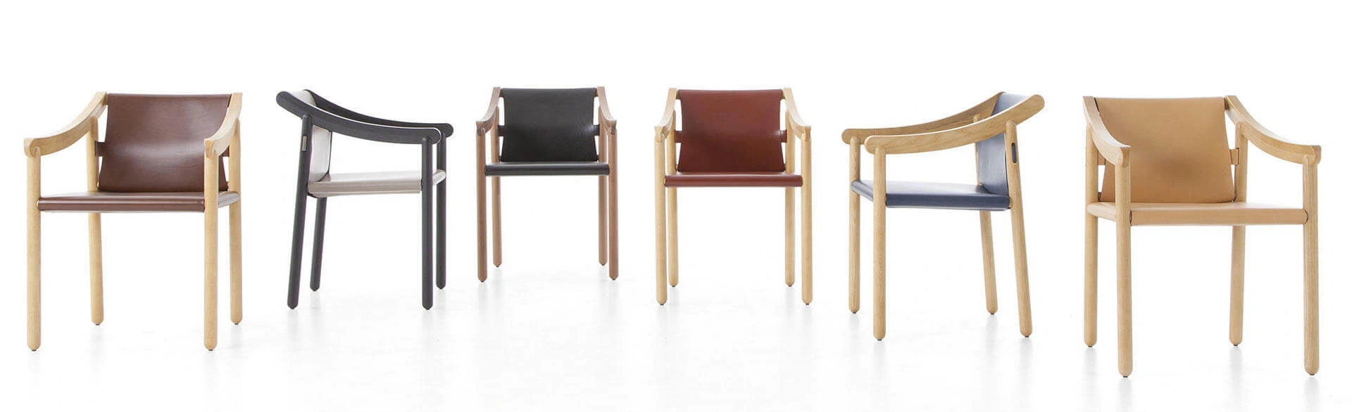 Каркас и наполнение: массив дерева. Современный дизайн Стул 905 — Cassina, кожа, фото 3