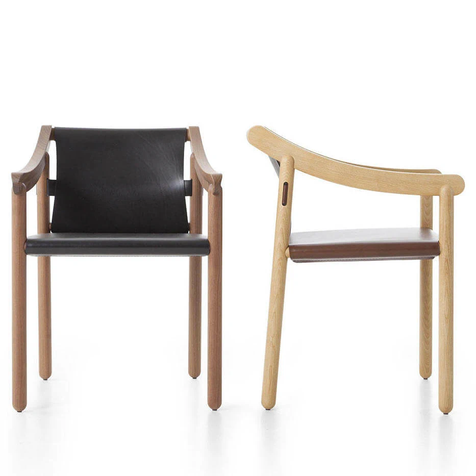 Каркас и наполнение: массив дерева. Современный дизайн Стул 905 — Cassina, кожа, фото 5