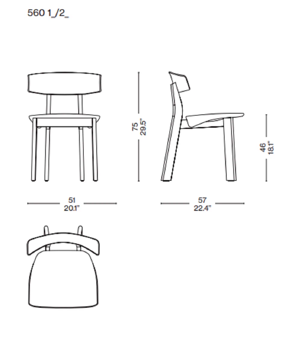 Стул Back-Wing — Cassina, кожа, фото 5