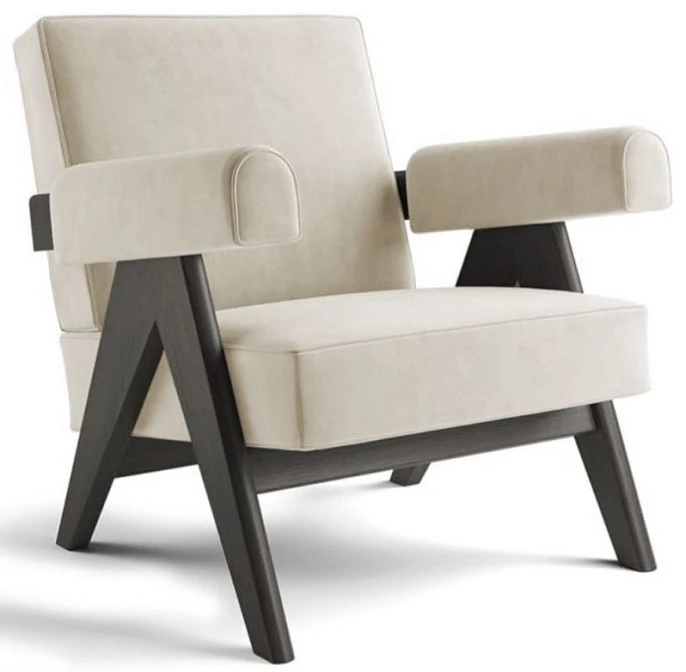 Кресло Capitol Complex Bianco Lana — Cassina, кожа