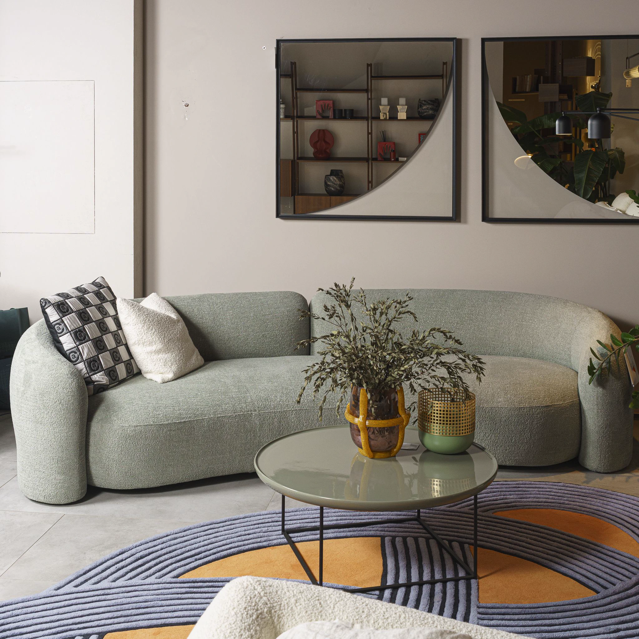 Современный дизайн Диван Dudet Bold 292 — Cassina, ткань