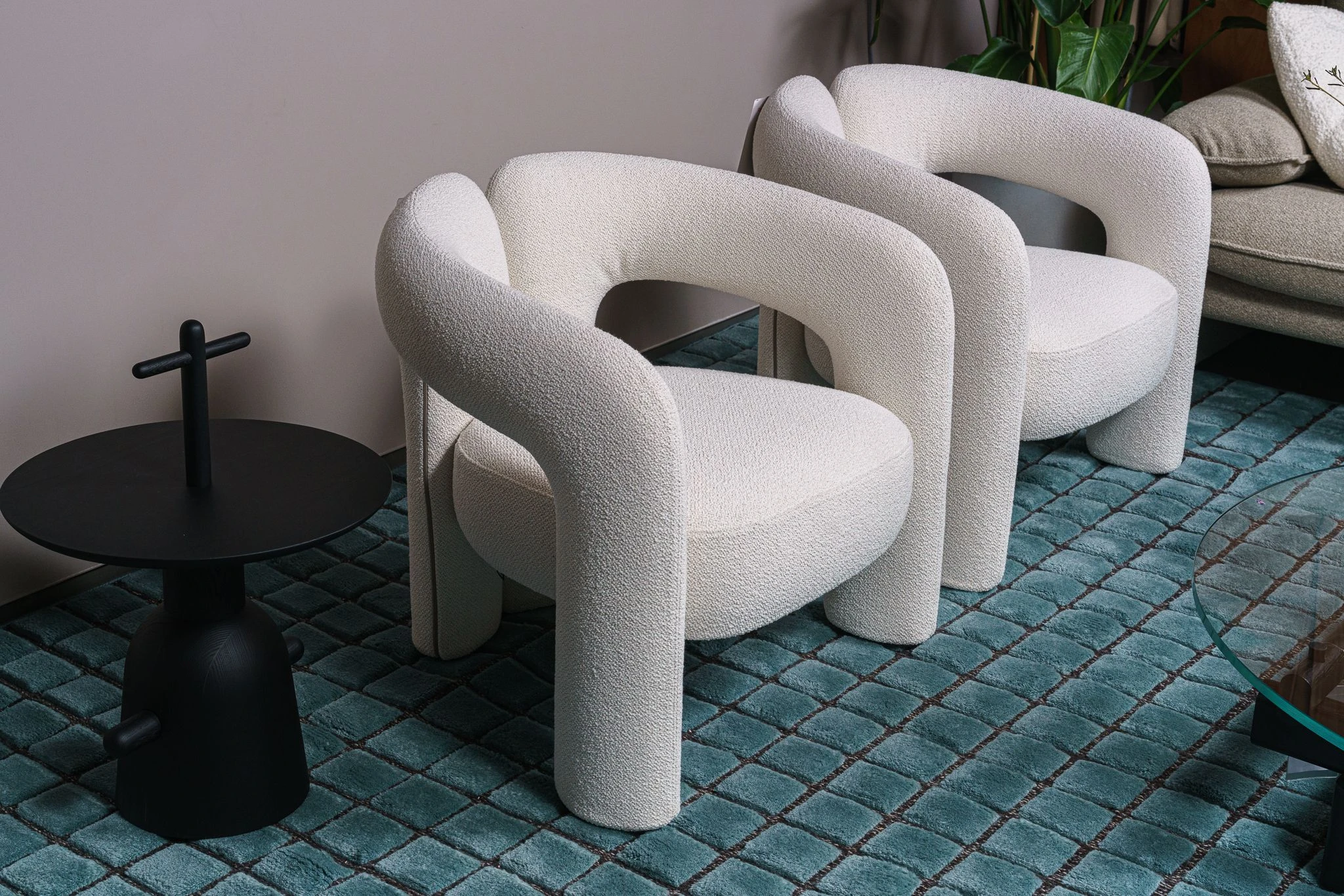 Каркас и наполнение: дерево, ППУ. Современный дизайн Кресло Dudet Look Bianco — Cassina, ткань, фото 2