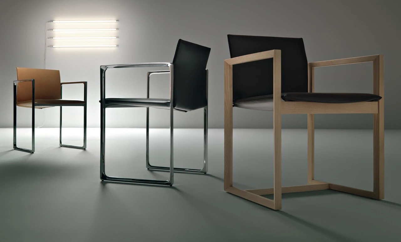 Стул Eve 184 — Cassina, кожа, фото 3