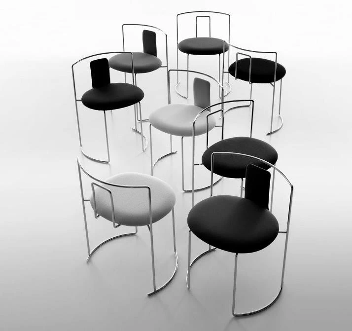 Барный стул Gaja_Gaja Bar — Cassina, кожа, фото 4