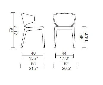 Стул Hola 367 — Cassina, кожа, фото 4