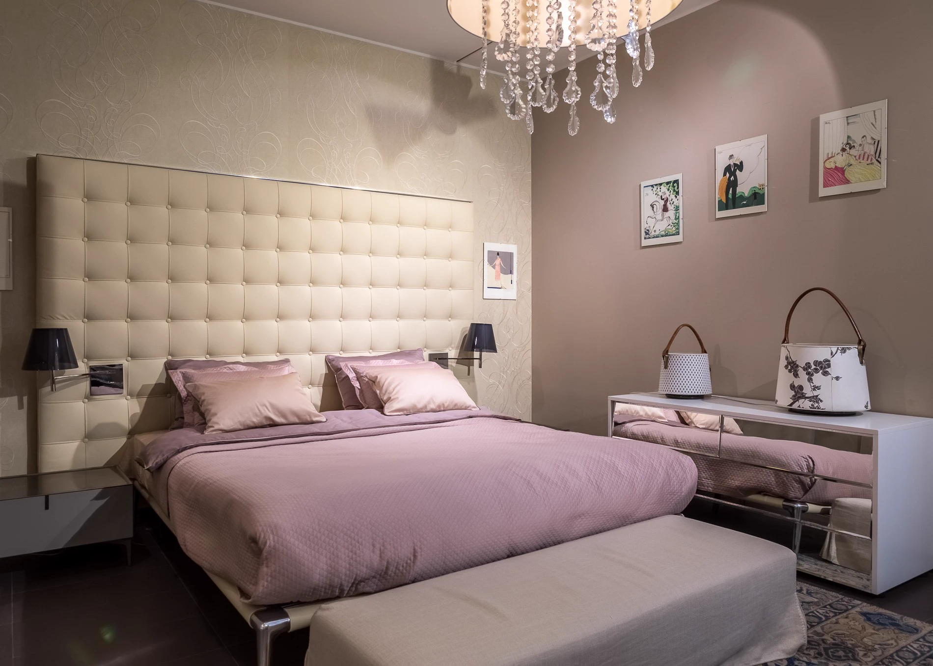 Кровать с высоким изголовьем L26/L27 Volage — Cassina, фото 3