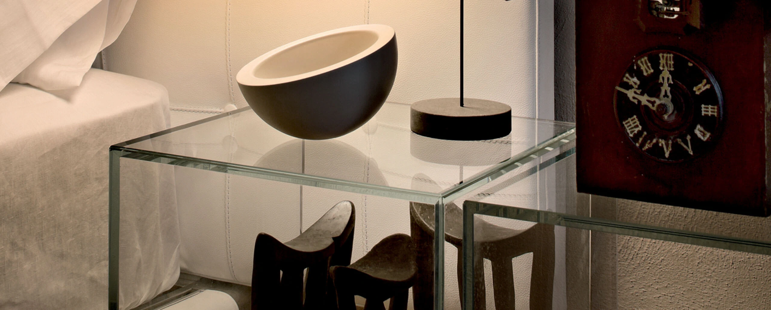 Прикроватная тумбочка L26 Volage Comodino — Cassina, стекло, фото 2