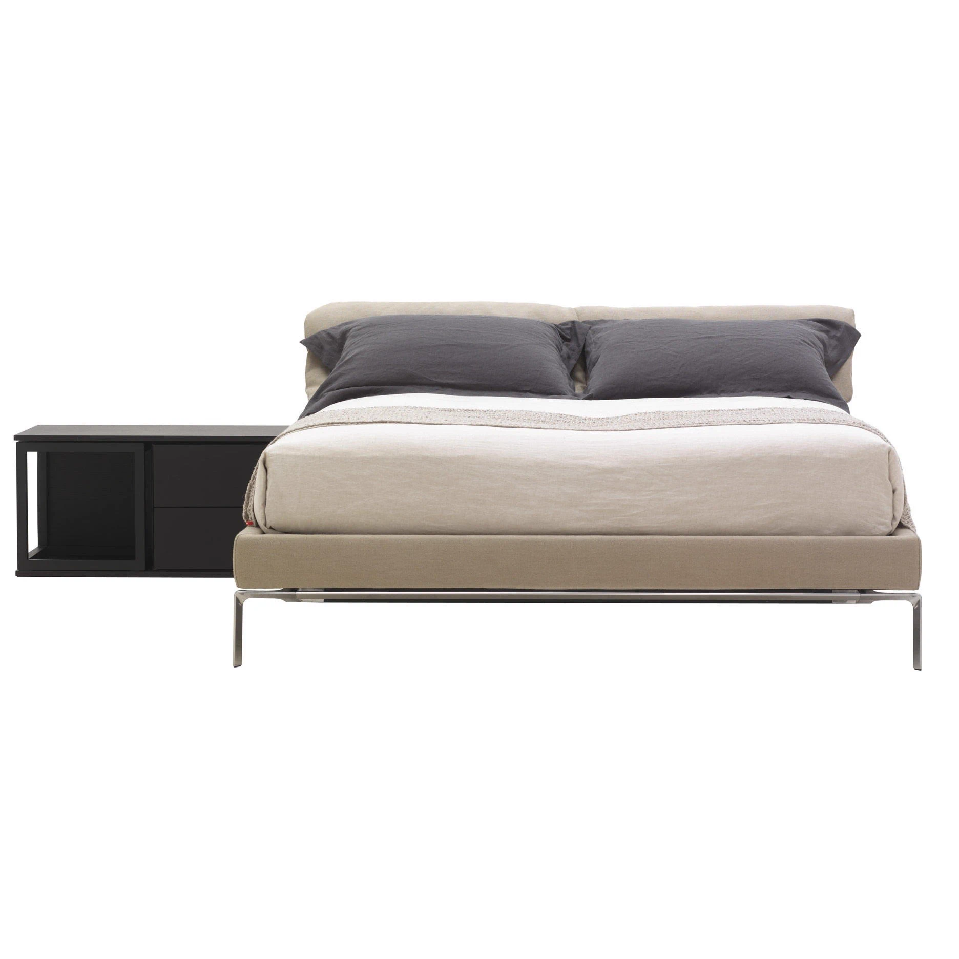 Кровать в стиле минимализм L32 Moov — Cassina, кожа