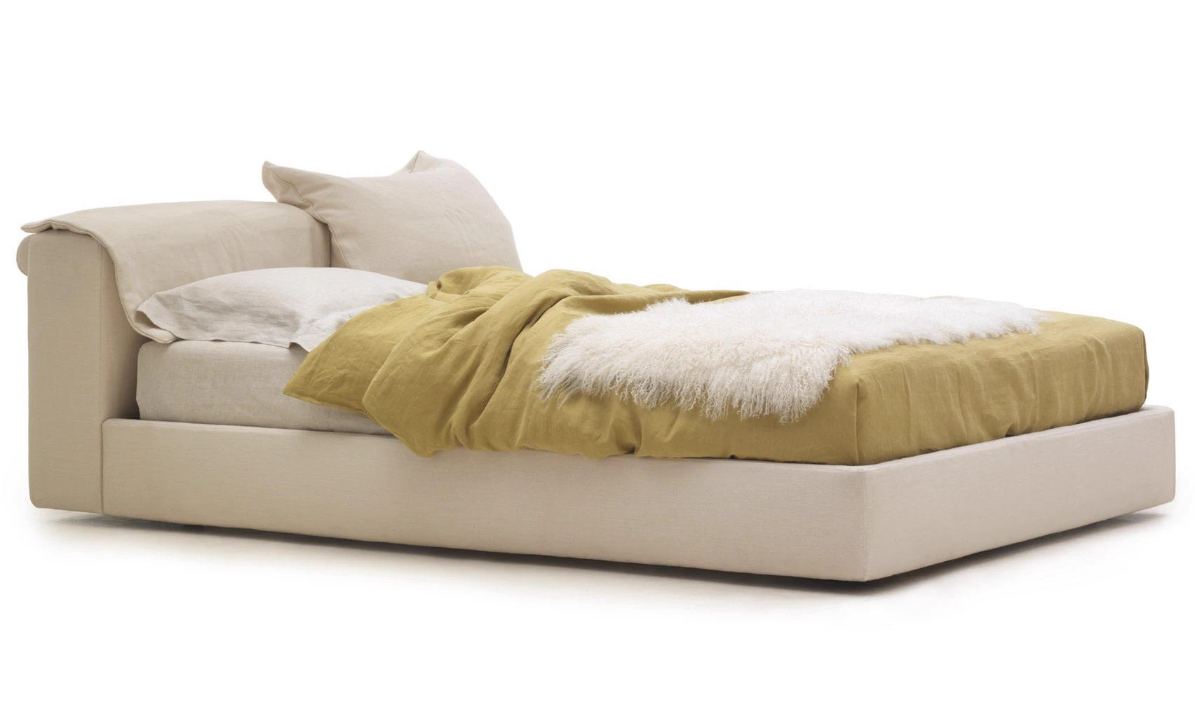 Кровать без ножек L34 Mex C — Cassina, кожа, фото 3
