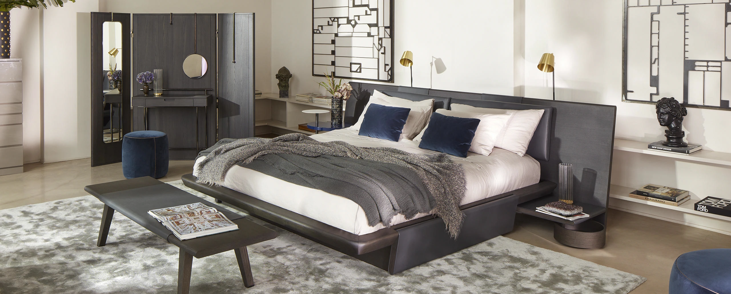 Кровать L42 Acute — Cassina, кожа, фото 3