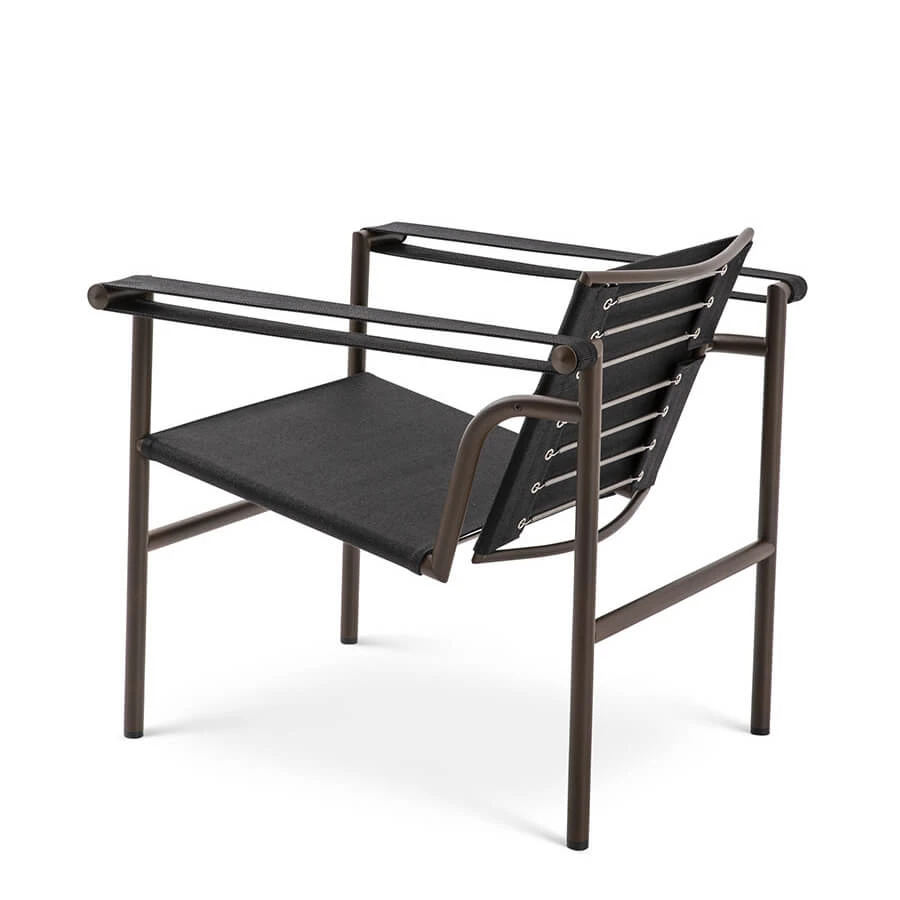 Каркас и наполнение: металл. Современный дизайн Кресло LC1 Outdoor collection — Cassina, текстиль, фото 2