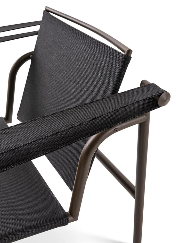 Каркас и наполнение: металл. Современный дизайн Кресло LC1 Outdoor collection — Cassina, текстиль, фото 3